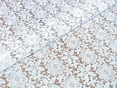 картинка Клеенка ПВХ без основы Ажурная Лайт 1,37*20м, БЕЛЫЙ, мод.LS-054B — Великий Путь