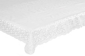 картинка Скатерть в рулоне без основы ажурная CS-339 БЕЛАЯ 1.37*18м (10 шт. в рулоне 137*180 см) — Великий Путь