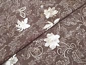 картинка Клеенка ПВХ лазерная на тканевой основе "Жемчуг с принтом" 1,37*20м, мод.TS-10EB — Великий Путь