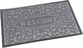 картинка Коврик придверный с ворсом на резиновой основе 40*60СМ серый/24шт — Великий Путь