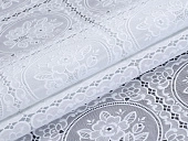 картинка Клеенка ПВХ без основы ажурная 1,37*20м, БЕЛЫЙ, мод. ТR-630 — Великий Путь