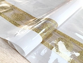 картинка Клеенка ПВХ прозрачная "VINTAGE" 0,18мм 1,37м*20м мод.PL-1016 — Великий Путь