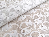 картинка Салфетка в рулоне ажурная белая 50см*20м, мод. FL-2924 БЕЛАЯ  /6шт — Великий Путь