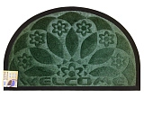 картинка Коврик придверный с ворсом на резиновой основе полуовал 50*80 см в ассортименте (однотонный)/24шт — Великий Путь