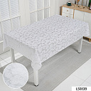 картинка Клеенка ПВХ без основы ажурная 1,37*20м, БЕЛЫЙ, мод.LS-083B — Великий Путь